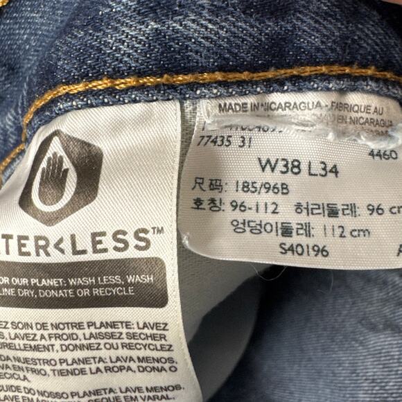 Levi's Men's 550 Relaxed Fit  Denim Jeans Medium Stonewash 38/34 - Picture 7 of 7